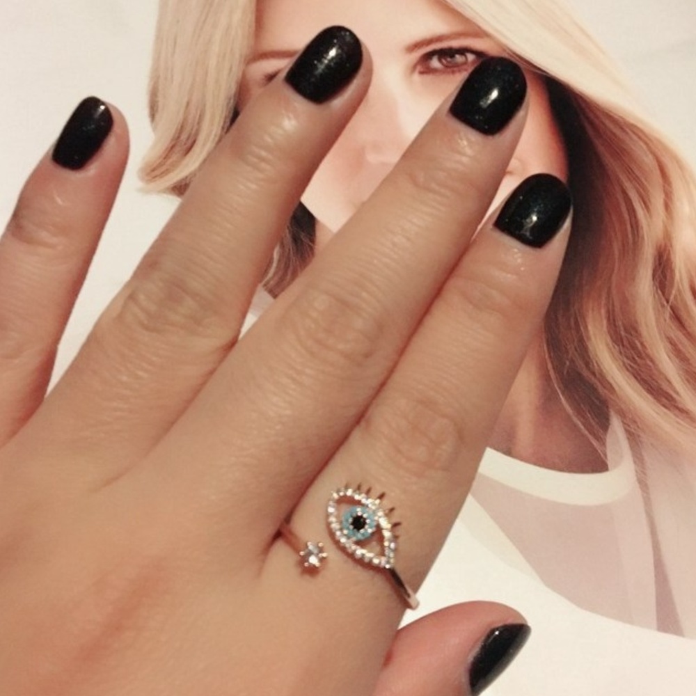 Gorgeous Evil Eye CZ Ring, NEW - Picture 5 of 6